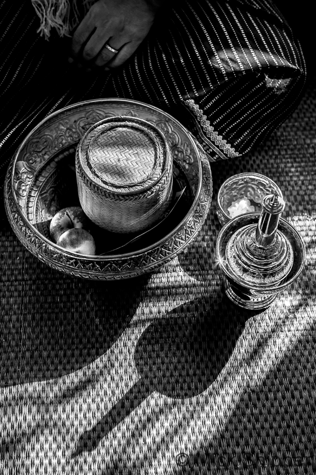 Offerings for the end of Buddhist lent, Vientiane