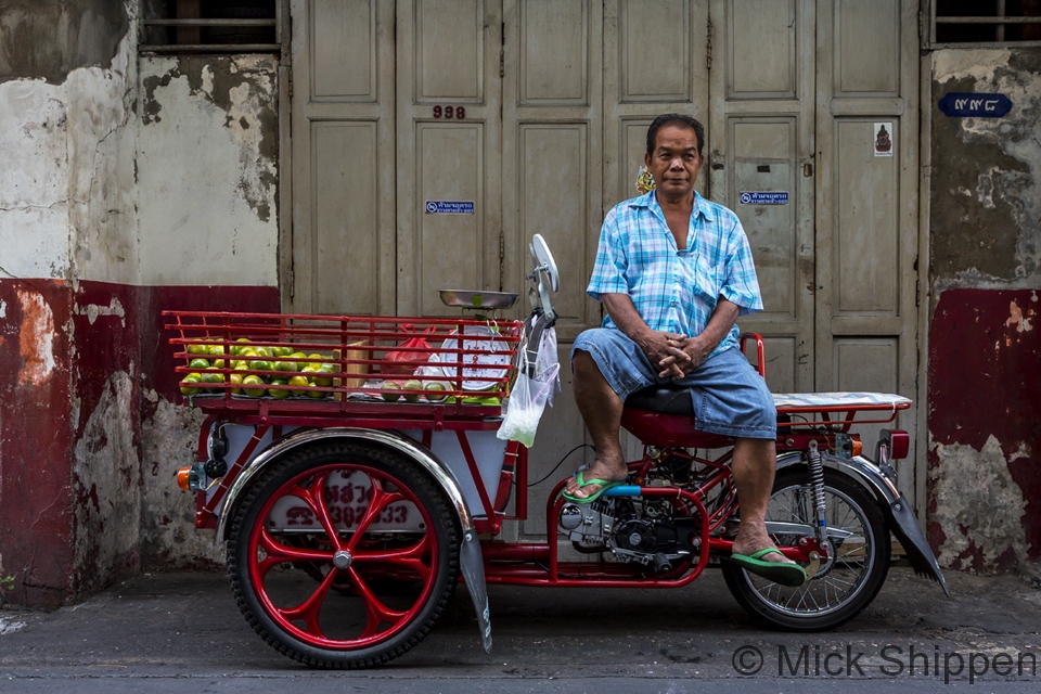 Fruit seller, Chinatown, Bangkok, Thailand