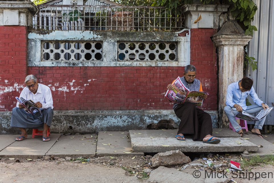 Sunday morning in Yangon, Myanmar