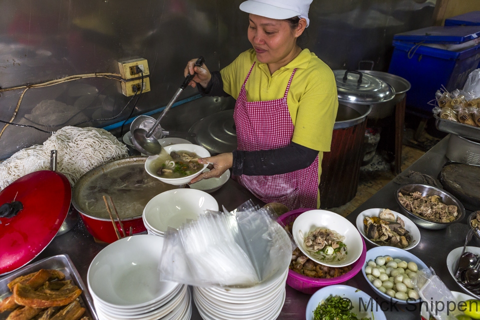 Noodle shop, Vientiane, Laos