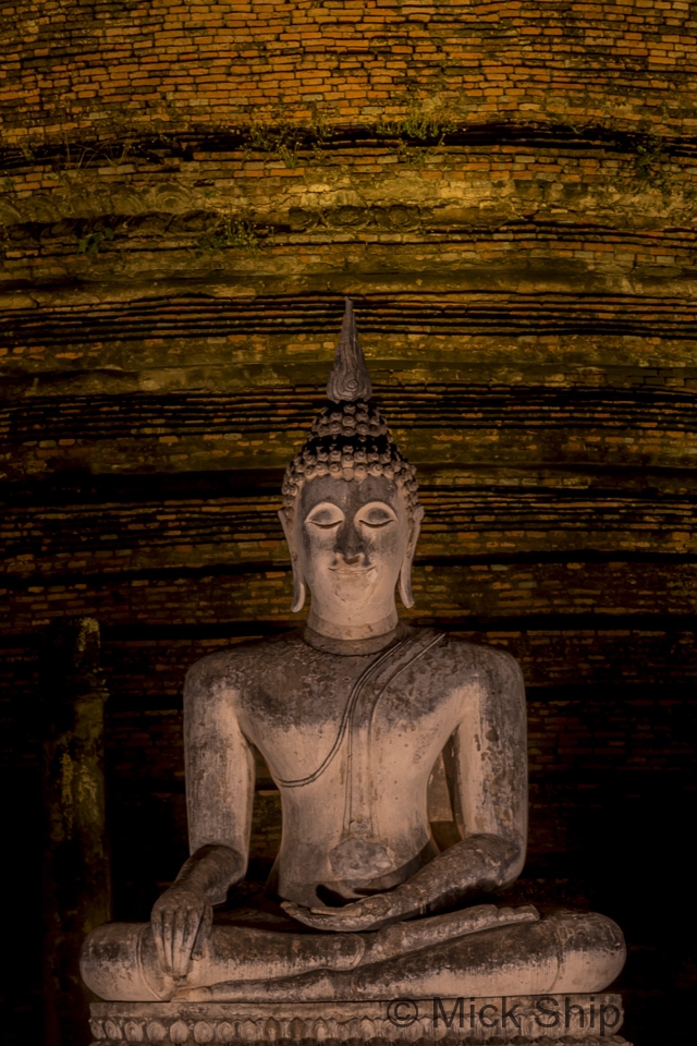  Sukhothai Historical Park at night.