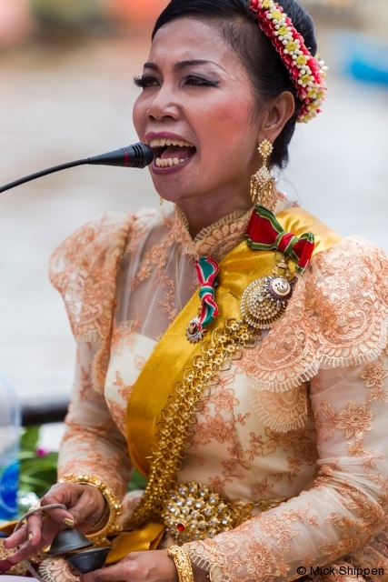 Floating Phansa Festival, Lad Chado, near Ayutthaya, Thailand