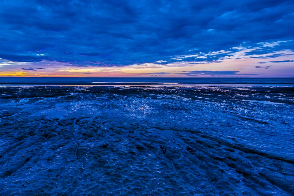 Sunrise at Pranburi beach, Thailand