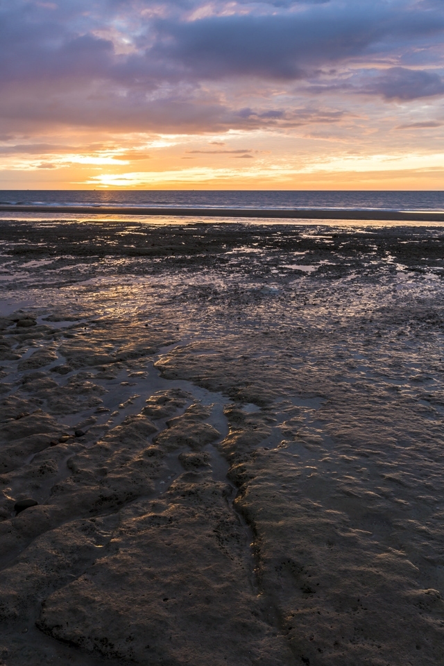 Sunrise at Pranburi beach, Thailand