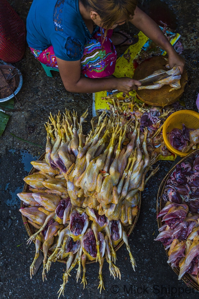 Street market scene, Yangon, Myanmar