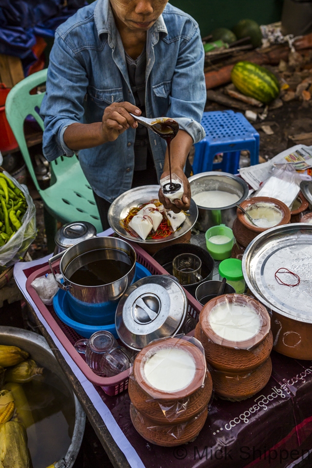 Street market scene, Yangon, Myanmar