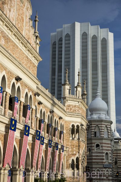 The heritage building that houses the National Textile Museum in Kuala Lumpur, Malaysia